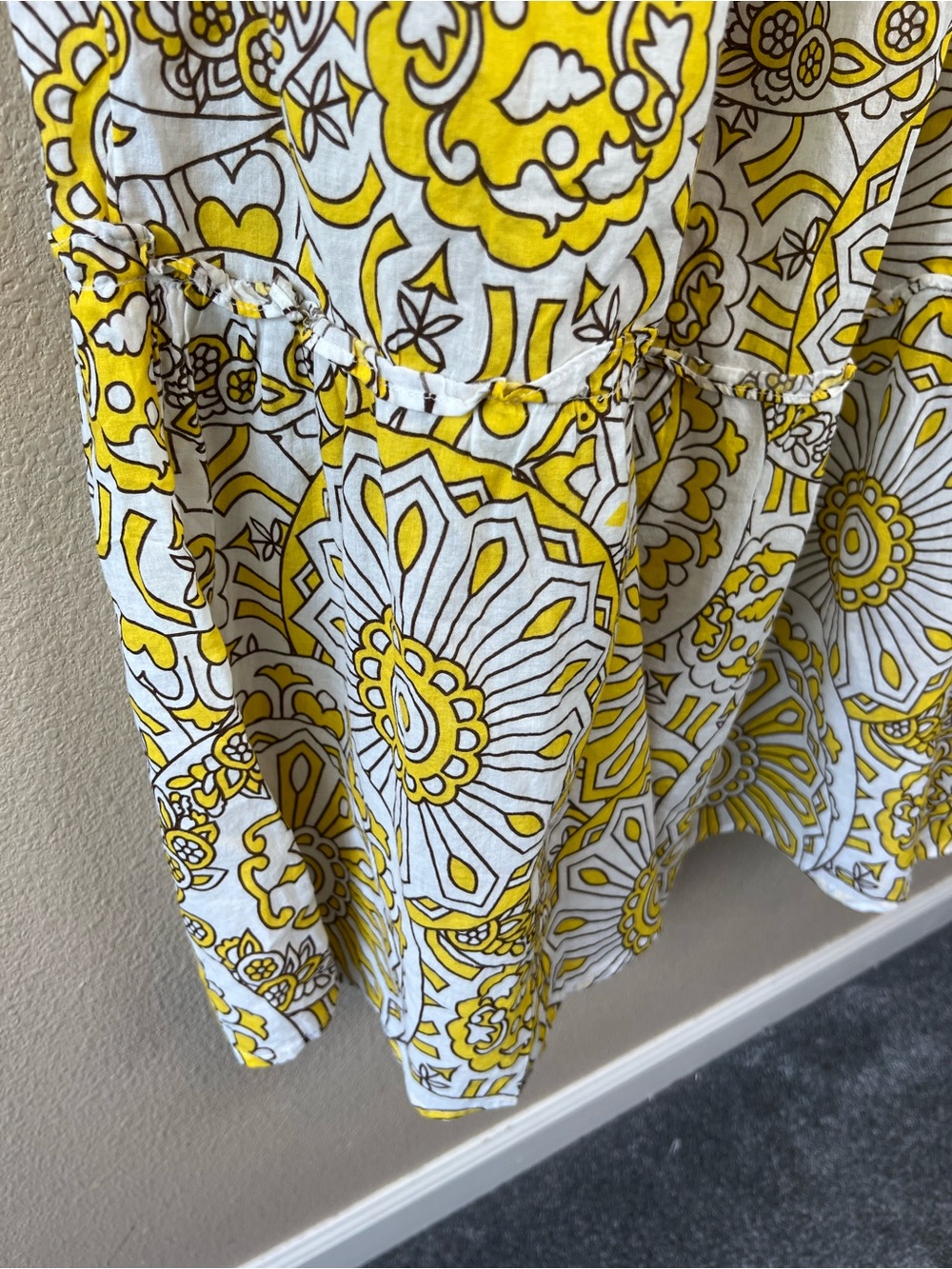 Ramy Brook Nadine Cotton Strapless Coverup Maxi Dress sunglow kaleidoscope - Picture 9 of 13